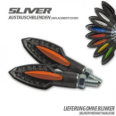 Blende für LED Blinker Sliver orange Paar 284829 7