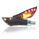 LED Blinker Rücklicht kombi Dual schwarz M8 Paar L...