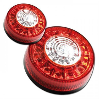 LED Blinker Rücklicht kombi Round LED M6 Paar Ø=80 mm für ATV E Bike Motorrad E geprüft 284860
