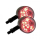 LED Blinker Rücklicht kombi Prisma Paar M10 schwarz matt klar L:88 mm Ø:60 mm E geprüft 284875