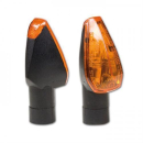 Mini Blinker Peak schwarz kurz gelbes Glas E geprüft...