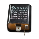 Blinkrelais mechanisch 2 pol 12V 21W x 2 + 3 4W B=gesch....