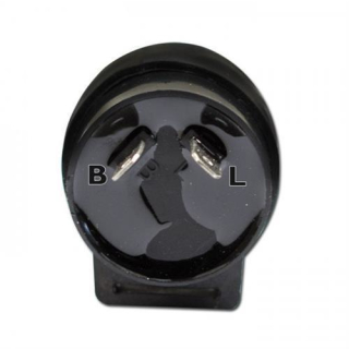 Blinkrelais für LED Blinker 12V 2 polig max 10W B=geschaltenes Plus 49 L=Signal 49a 286030