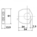Daytona Schalter Slim AN AUS Lenker 7 8 +1 Breite: 13 5 mm schwarz chrom 15A Wippe lang 286511