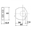 Daytona Schalter Slim AN AUS Lenker 7 8 +1 Breite: 13 5 mm schwarz chrom 15A Schieber 286513