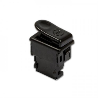 Anlasserfederdruckschalter für Einbau schwarz Maße: H 12 x B 25 mm Einbaumaß 12 5 x 20 mm 286535