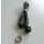 Universal Drucktaster schwarz Ø 12 x T 16 mm z.B. für Starter Hupe 2 Kabel gewölbte Scheibe 286546