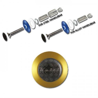 Keiti Alu Lenkergewichte BE400Y Gold Paar für Alu und Stahllenker 7 8 22 mm je 40 gr. 287003